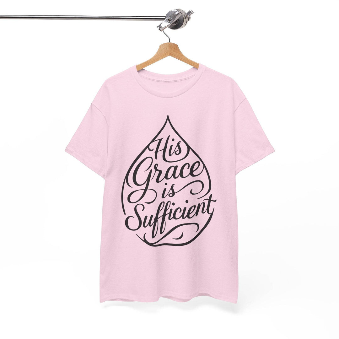 Christian Inspirational T-Shirt - His Grace Is Sufficient - Gutsy Garb