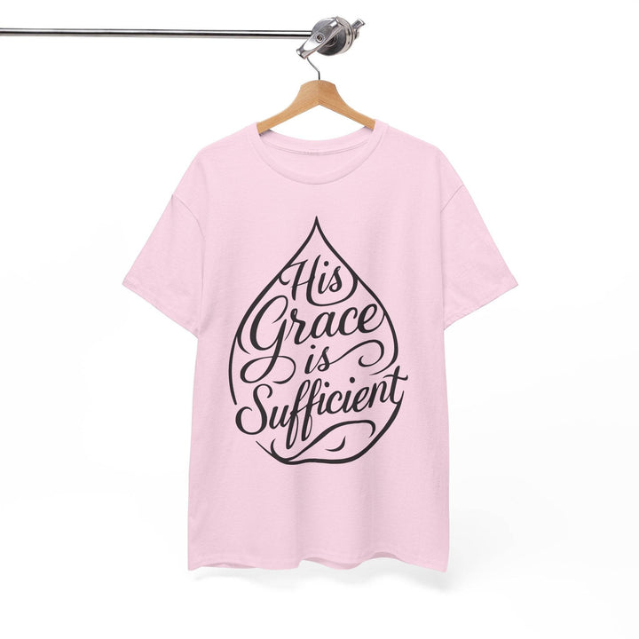 Christian Inspirational T-Shirt - His Grace Is Sufficient - Gutsy Garb