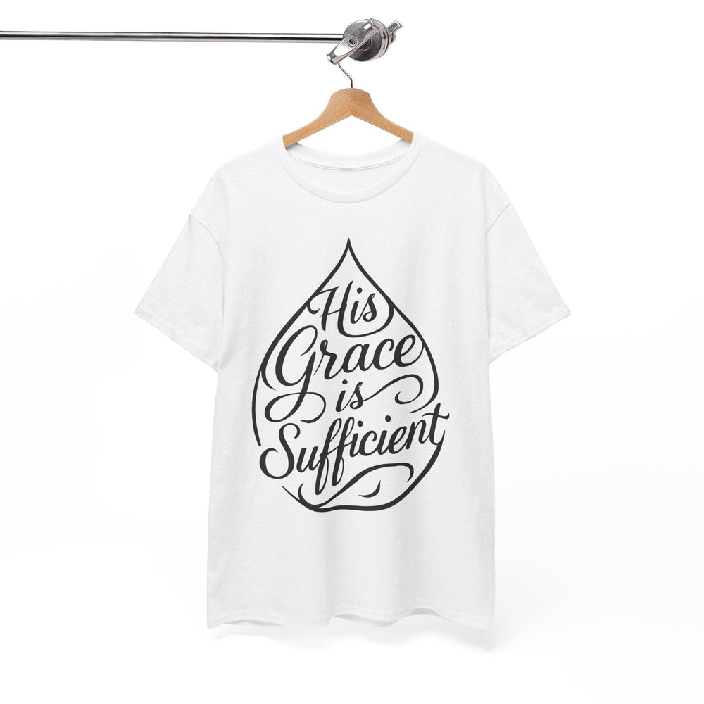 Christian Inspirational T-Shirt - His Grace Is Sufficient - Gutsy Garb