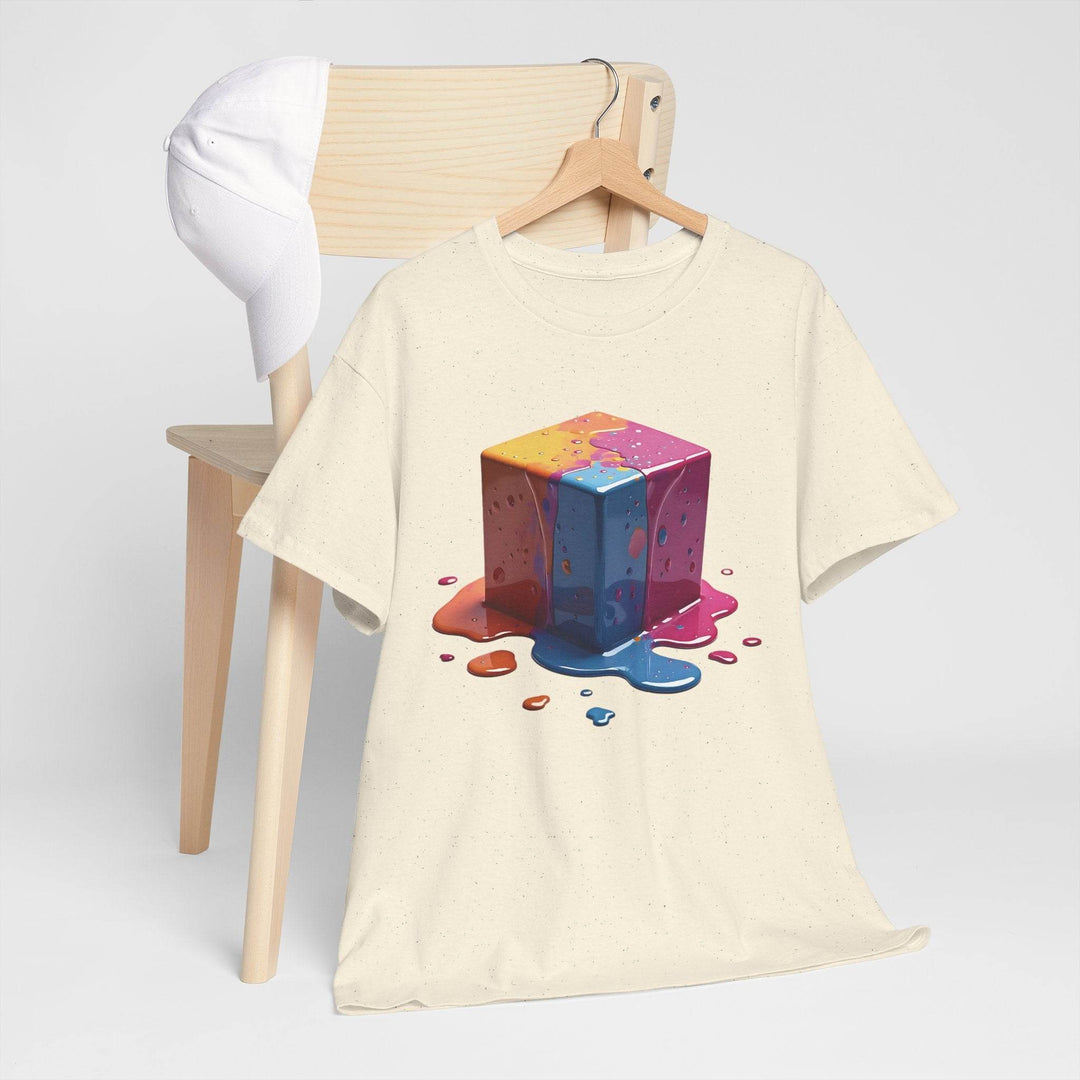 Colorful Melting Cube T-Shirt Bold Design - Gutsy Garb