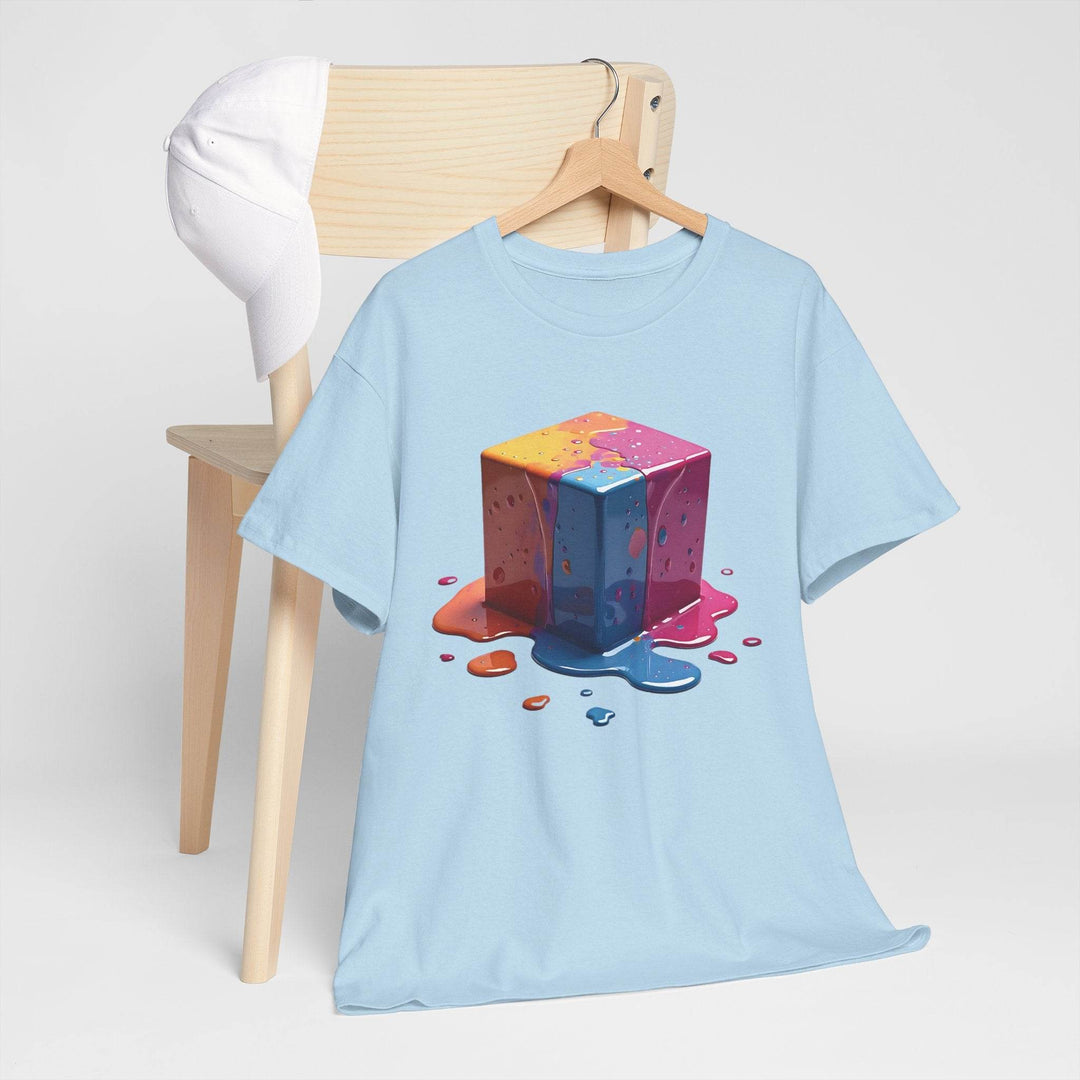 Colorful Melting Cube T-Shirt Bold Design - Gutsy Garb