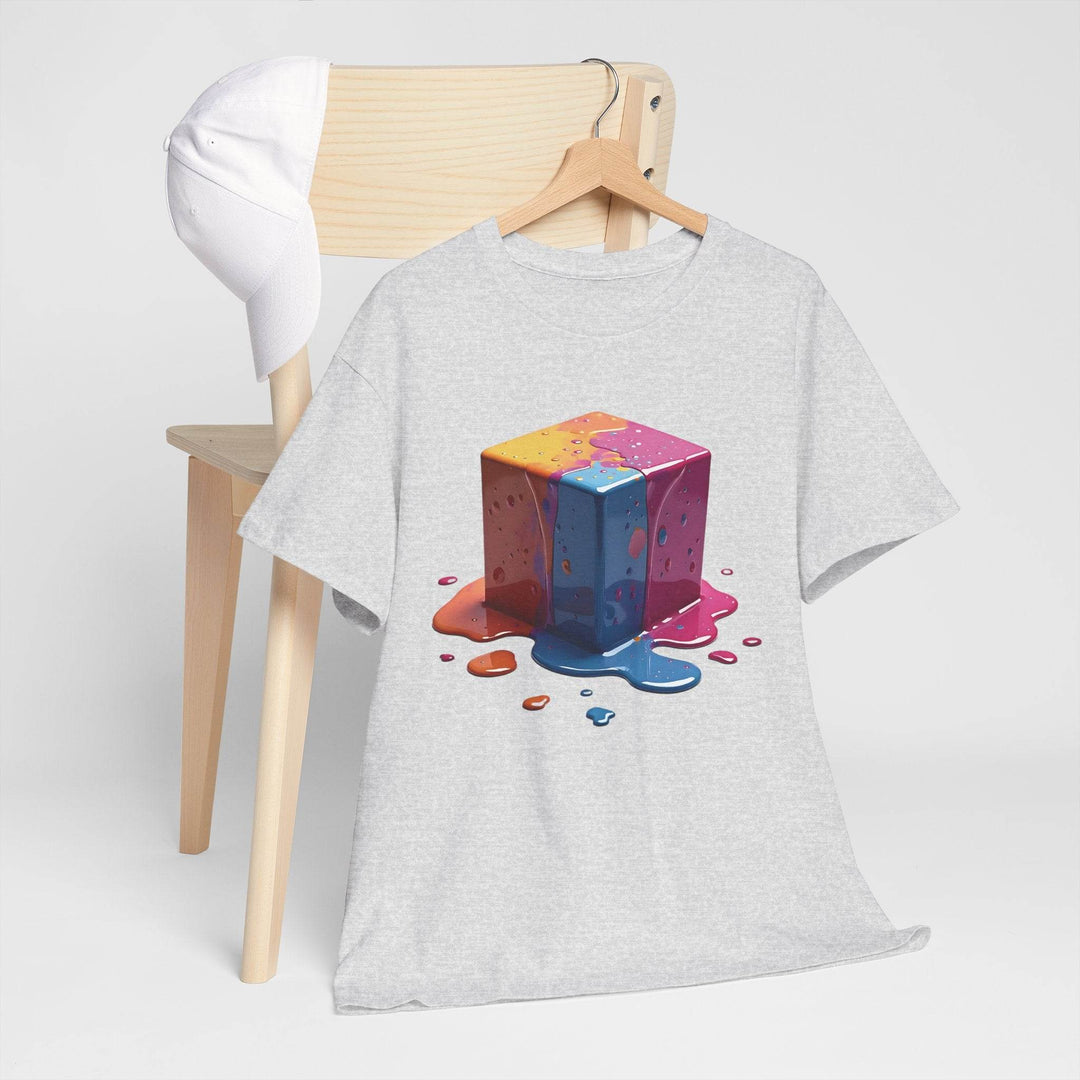 Colorful Melting Cube T-Shirt Bold Design - Gutsy Garb