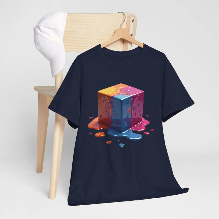Colorful Melting Cube T-Shirt Bold Design - Gutsy Garb