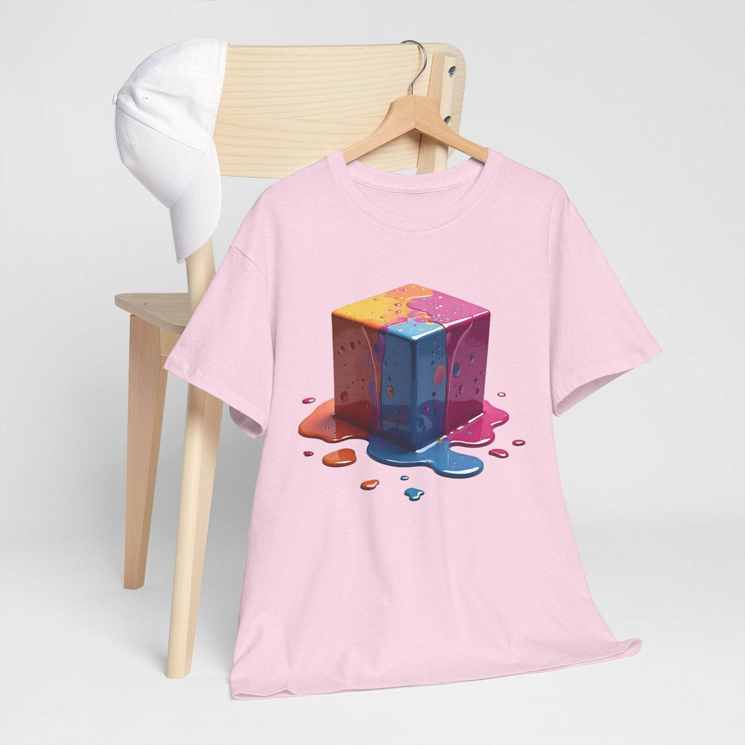 Colorful Melting Cube T-Shirt Bold Design - Gutsy Garb