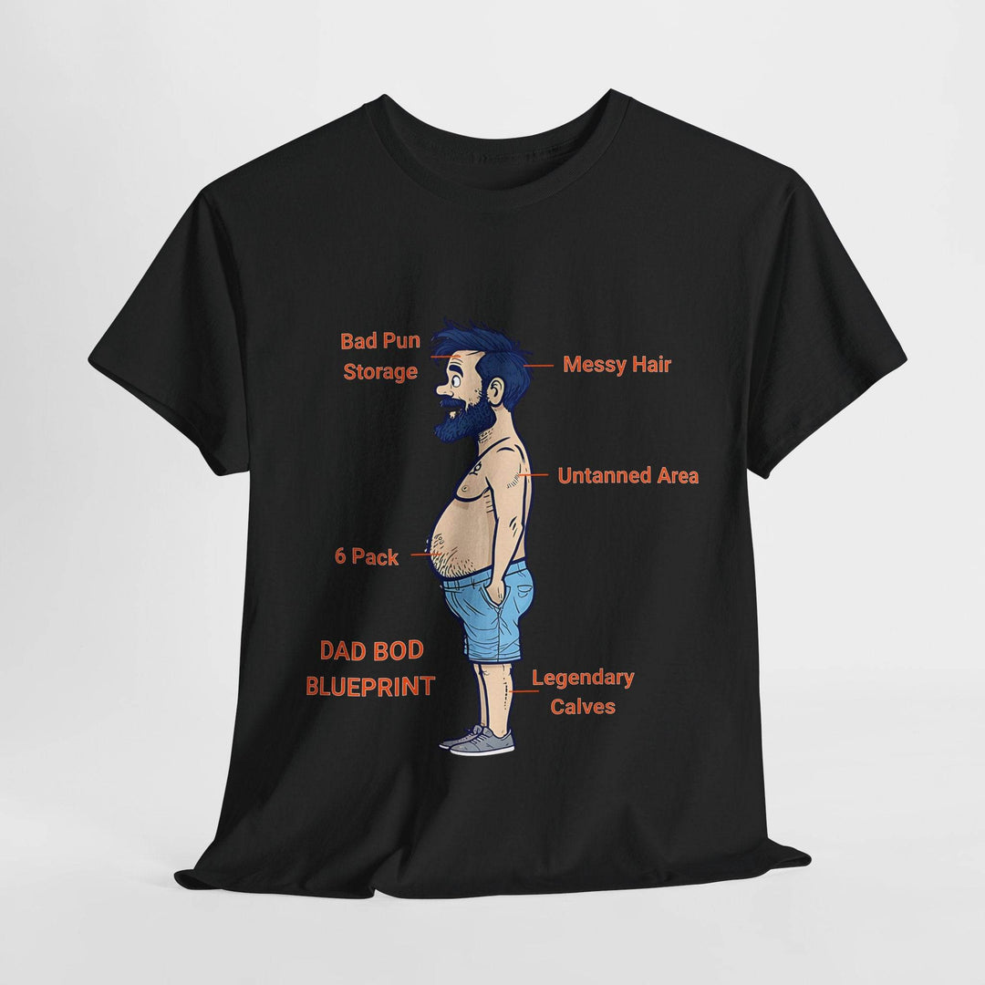 Dad Bod Blueprint Shirt - Bold Graphic Tee - Gutsy Garb