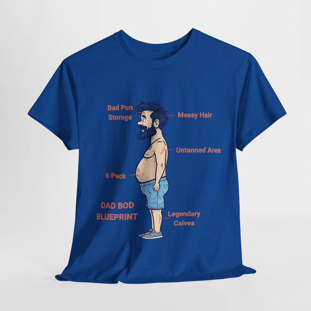 Dad Bod Blueprint Shirt - Bold Graphic Tee - Gutsy Garb