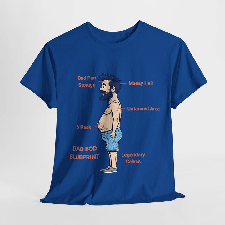 Dad Bod Blueprint Shirt - Bold Graphic Tee - Gutsy Garb