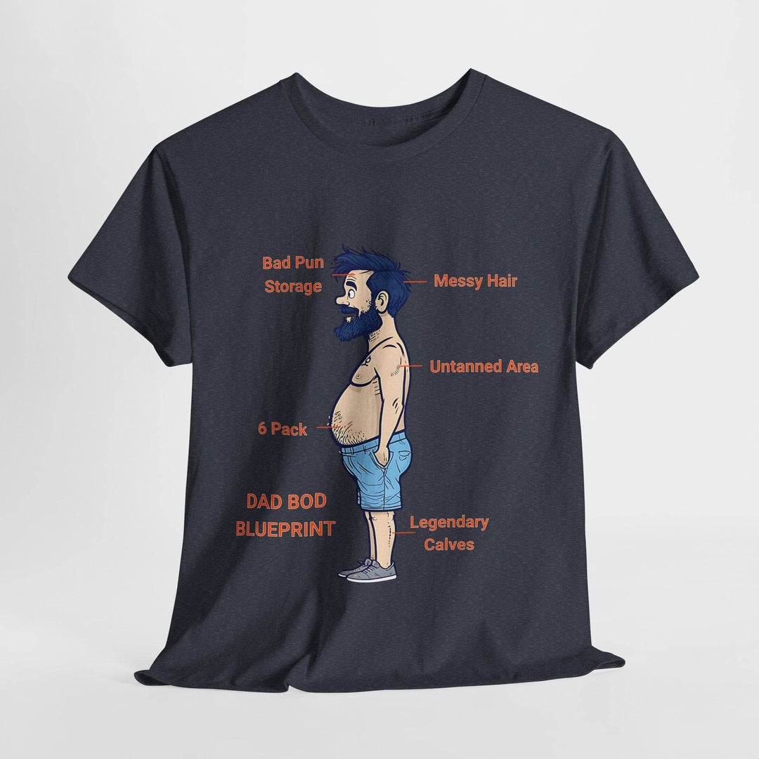 Dad Bod Blueprint Shirt - Bold Graphic Tee - Gutsy Garb