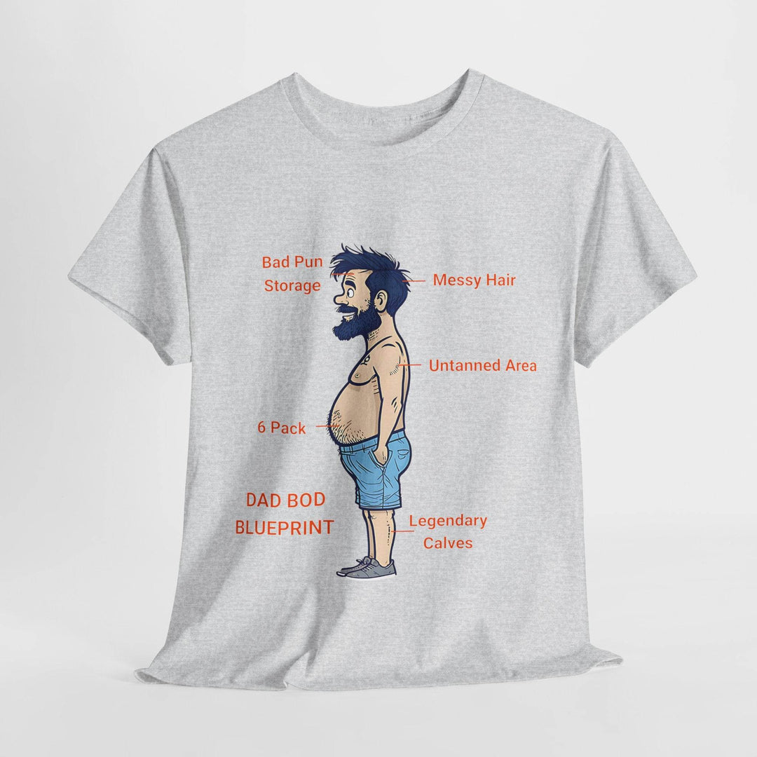 Dad Bod Blueprint Shirt - Bold Graphic Tee - Gutsy Garb