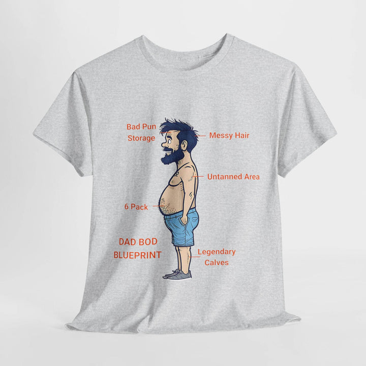 Dad Bod Blueprint Shirt - Bold Graphic Tee - Gutsy Garb