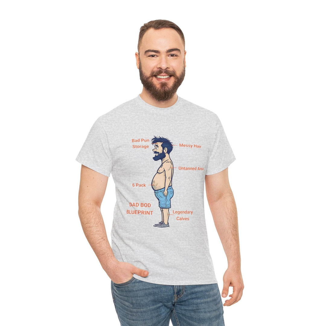 Dad Bod Blueprint Shirt - Bold Graphic Tee - Gutsy Garb