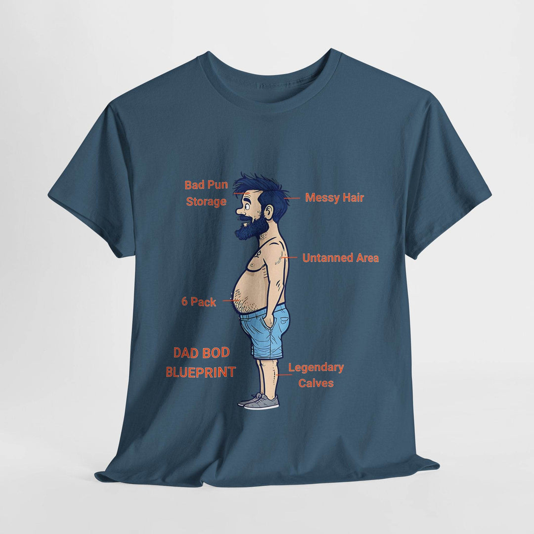Dad Bod Blueprint Shirt - Bold Graphic Tee - Gutsy Garb