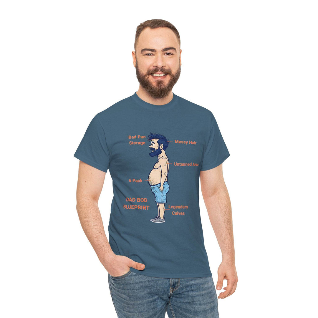 Dad Bod Blueprint Shirt - Bold Graphic Tee - Gutsy Garb