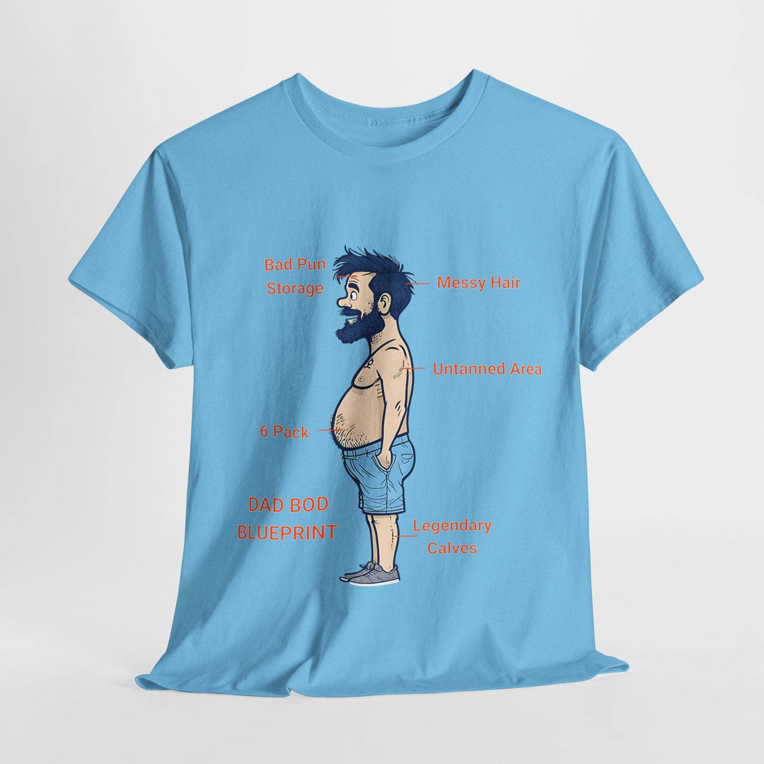 Dad Bod Blueprint Shirt - Bold Graphic Tee - Gutsy Garb