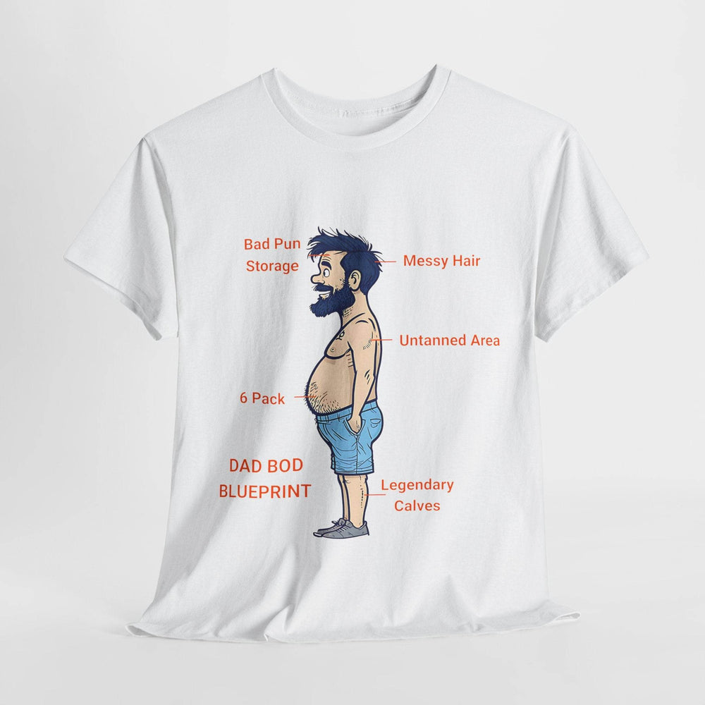 Dad Bod Blueprint Shirt - Bold Graphic Tee - Gutsy Garb
