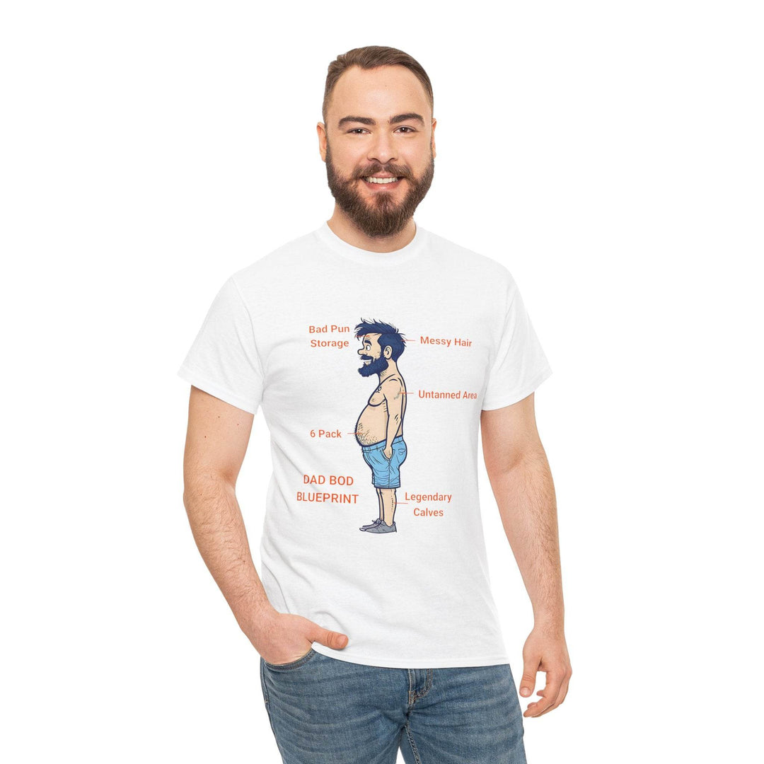Dad Bod Blueprint Shirt - Bold Graphic Tee - Gutsy Garb