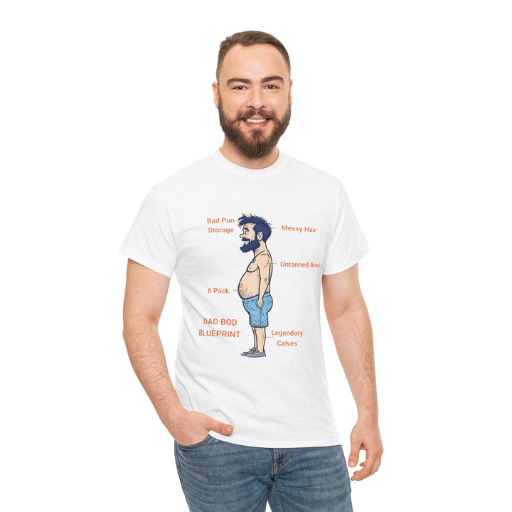 Dad Bod Blueprint Shirt - Bold Graphic Tee - Gutsy Garb