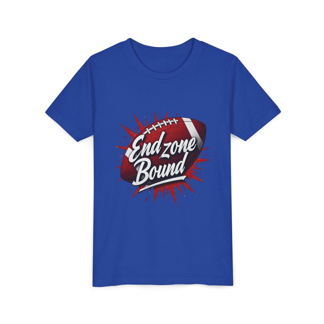 Kids End Zone Bound Sports Tee - Bold Football Style - Gutsy Garb