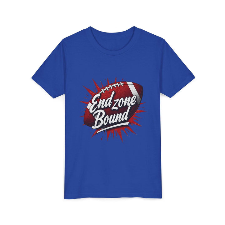 Kids End Zone Bound Sports Tee - Bold Football Style - Gutsy Garb