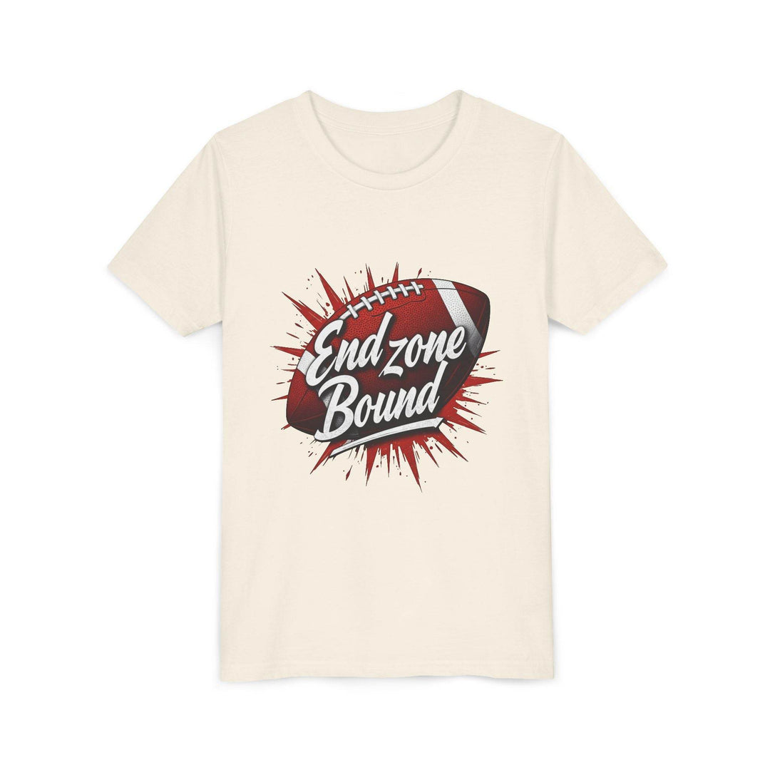 Kids End Zone Bound Sports Tee - Bold Football Style - Gutsy Garb