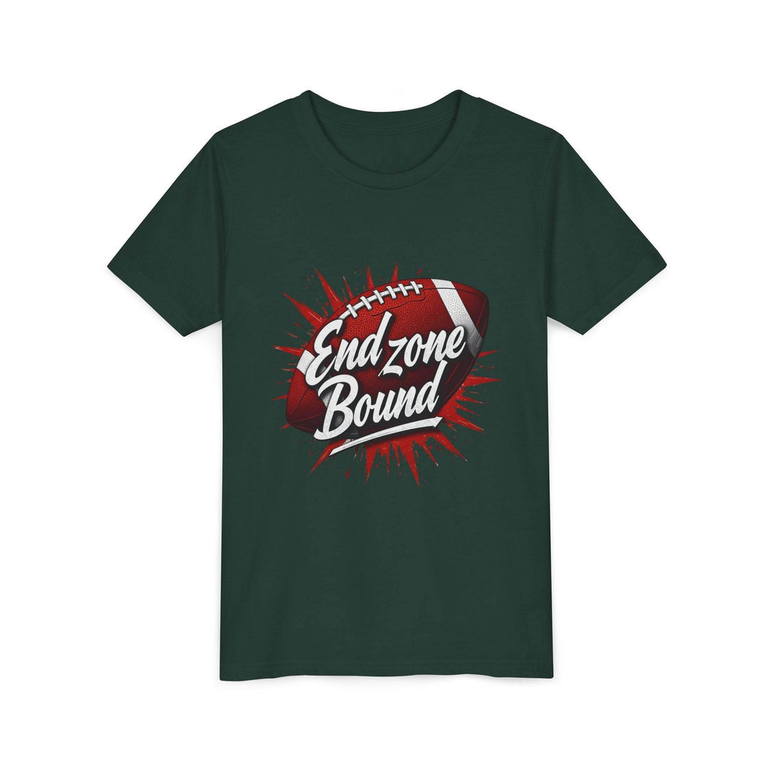Kids End Zone Bound Sports Tee - Bold Football Style - Gutsy Garb
