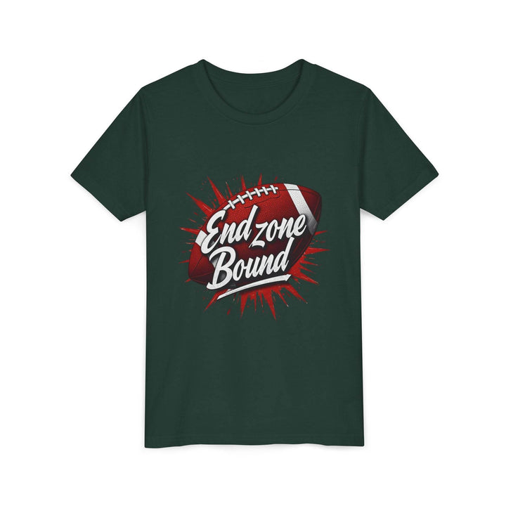 Kids End Zone Bound Sports Tee - Bold Football Style - Gutsy Garb