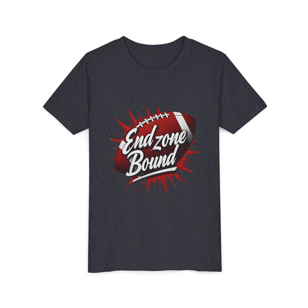 Kids End Zone Bound Sports Tee - Bold Football Style - Gutsy Garb
