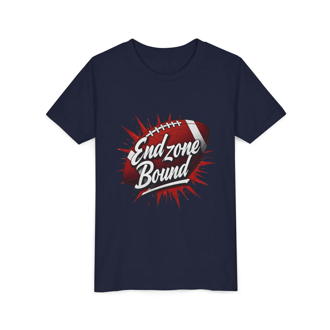 Kids End Zone Bound Sports Tee - Bold Football Style - Gutsy Garb