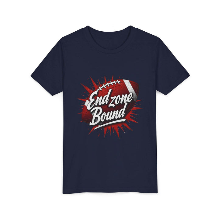 Kids End Zone Bound Sports Tee - Bold Football Style - Gutsy Garb