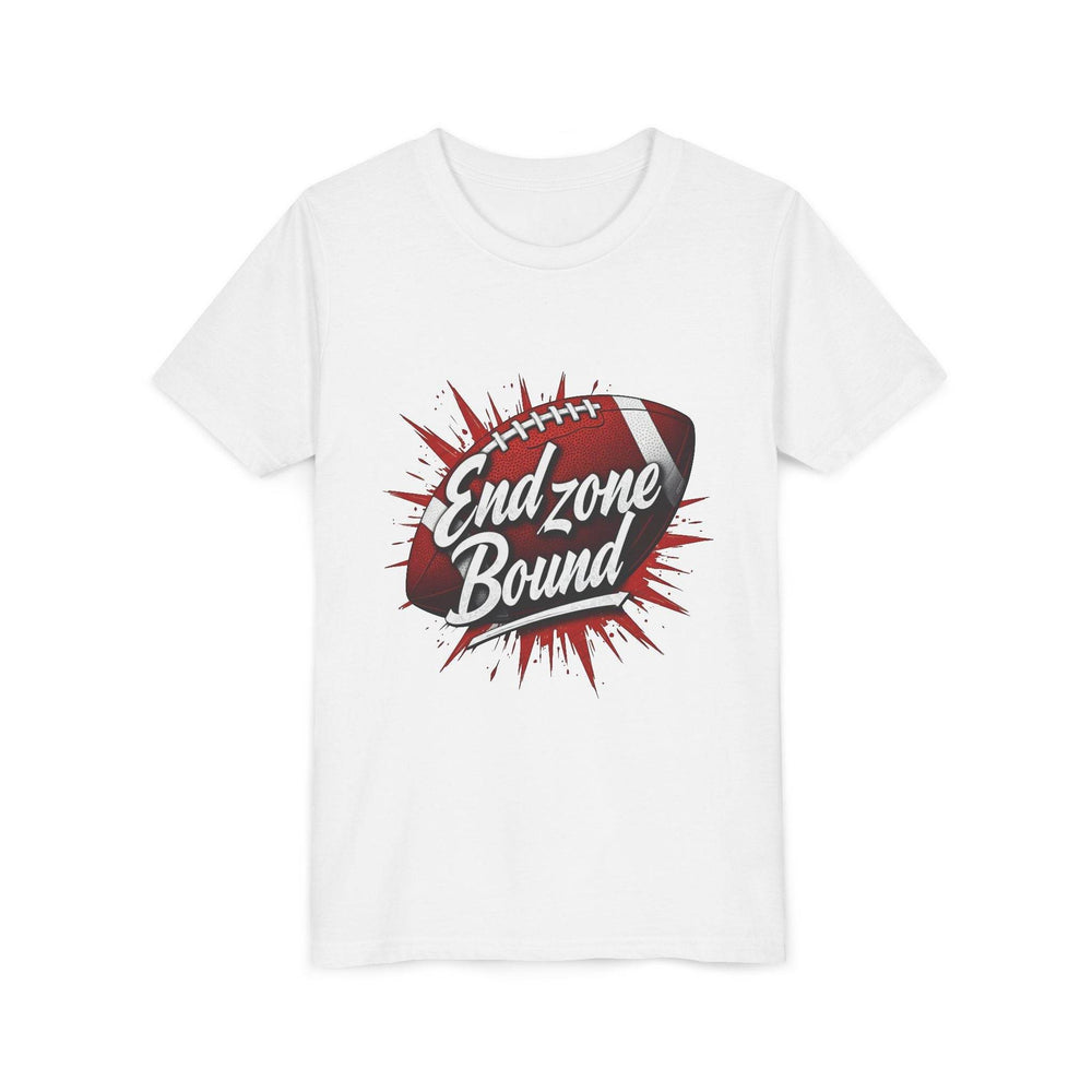 Kids End Zone Bound Sports Tee - Bold Football Style - Gutsy Garb
