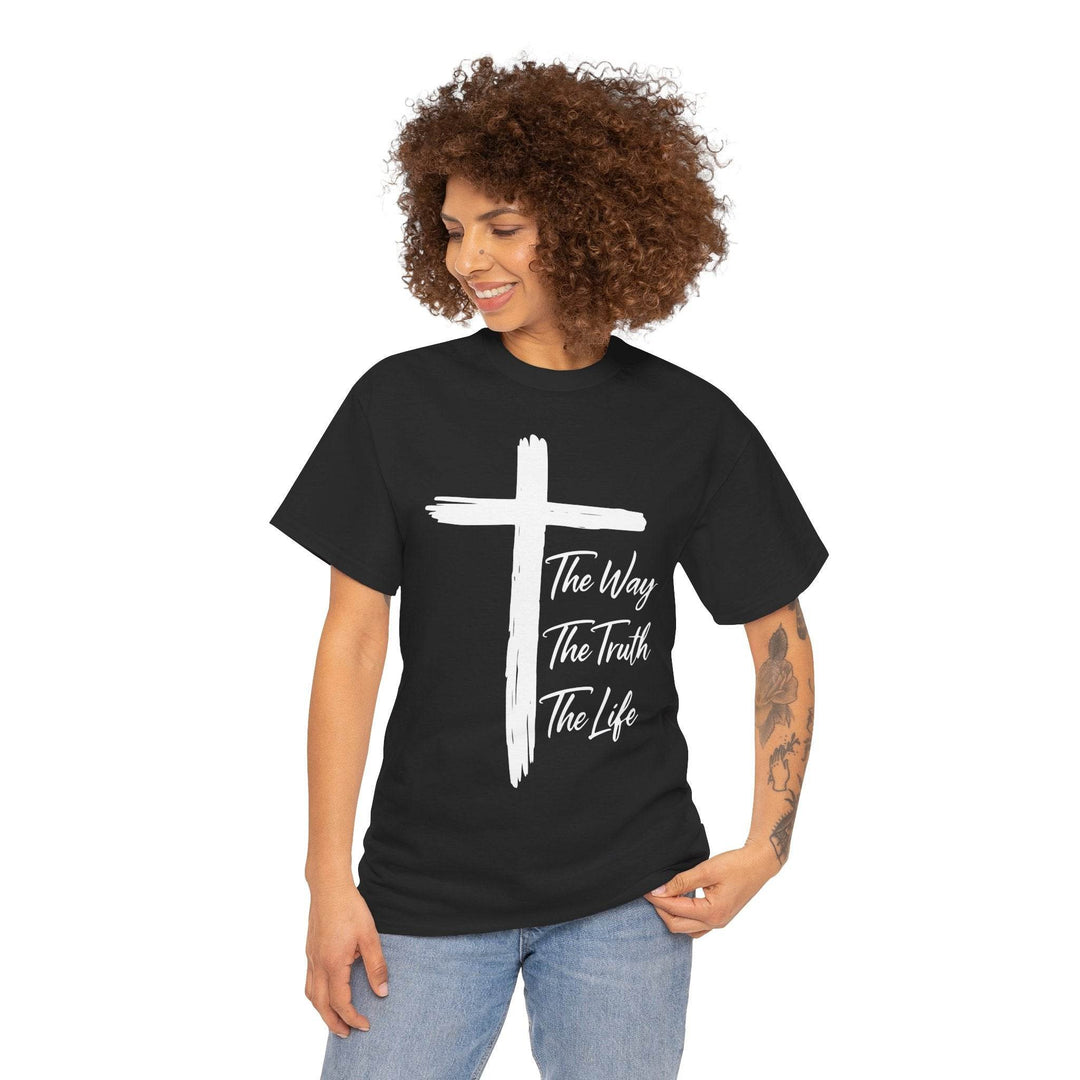 Faith Inspired Christian T-Shirt with Cross - Gutsy Garb