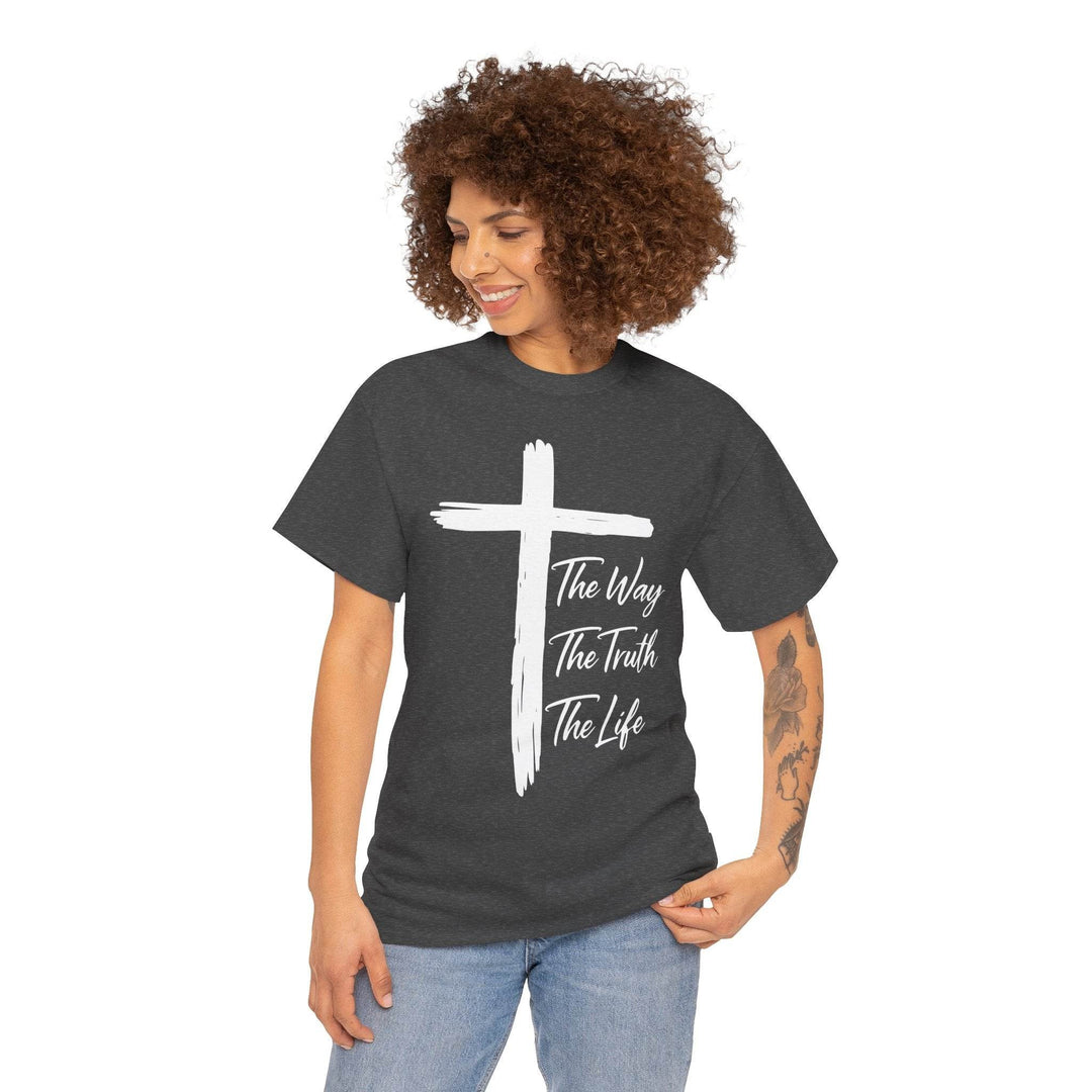 Faith Inspired Christian T-Shirt with Cross - Gutsy Garb