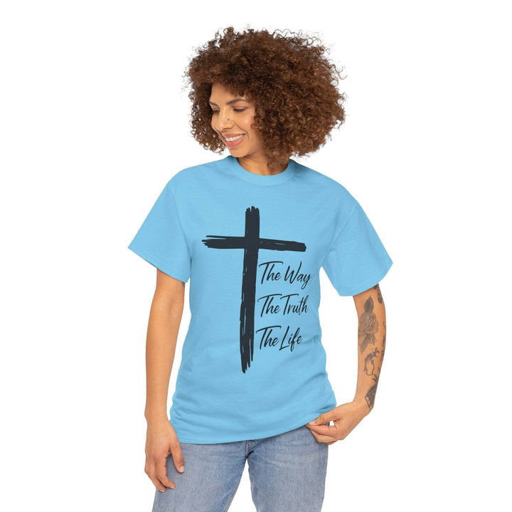Faith Inspired Christian T-Shirt with Cross - Gutsy Garb