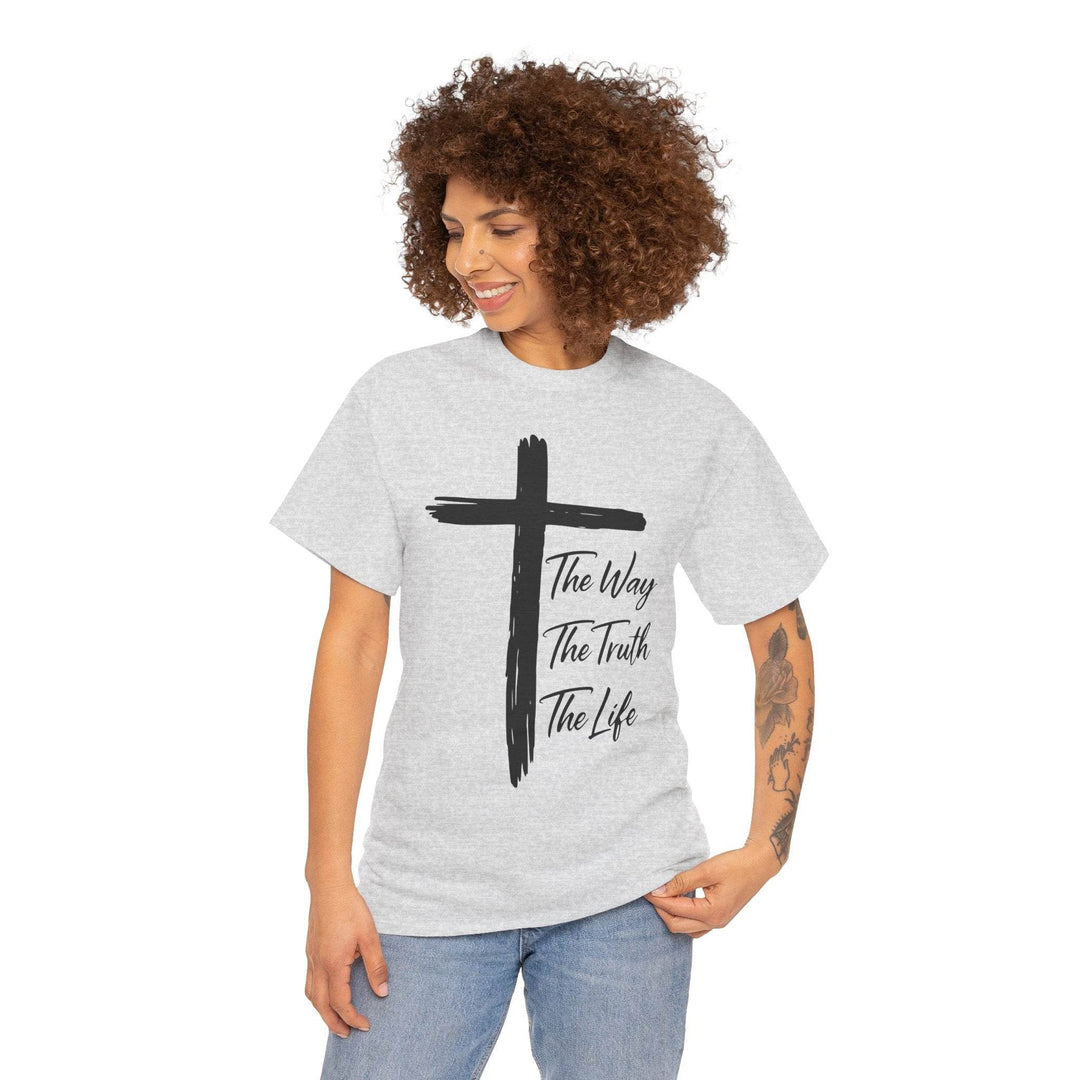 Faith Inspired Christian T-Shirt with Cross - Gutsy Garb