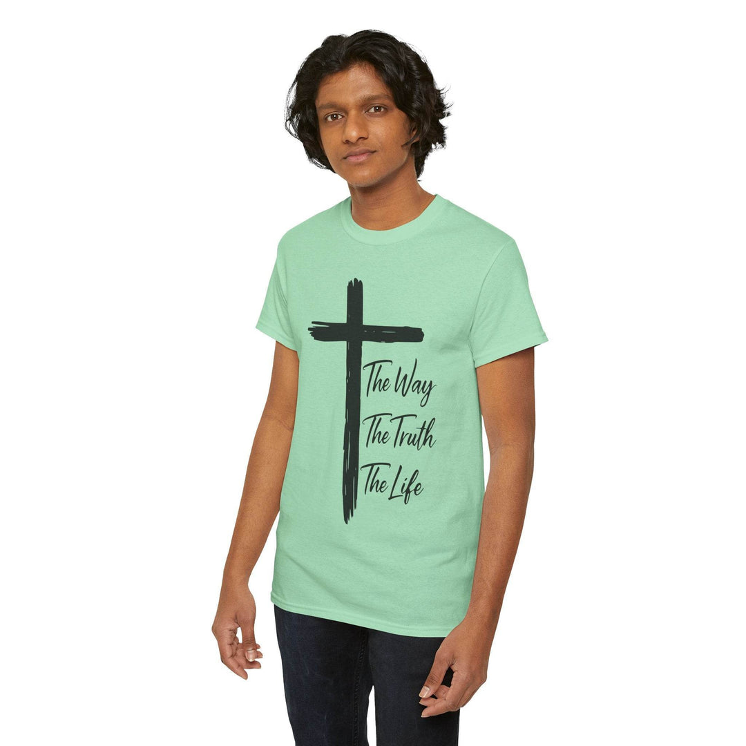 Faith Inspired Christian T-Shirt with Cross - Gutsy Garb