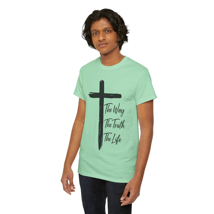 Faith Inspired Christian T-Shirt with Cross - Gutsy Garb