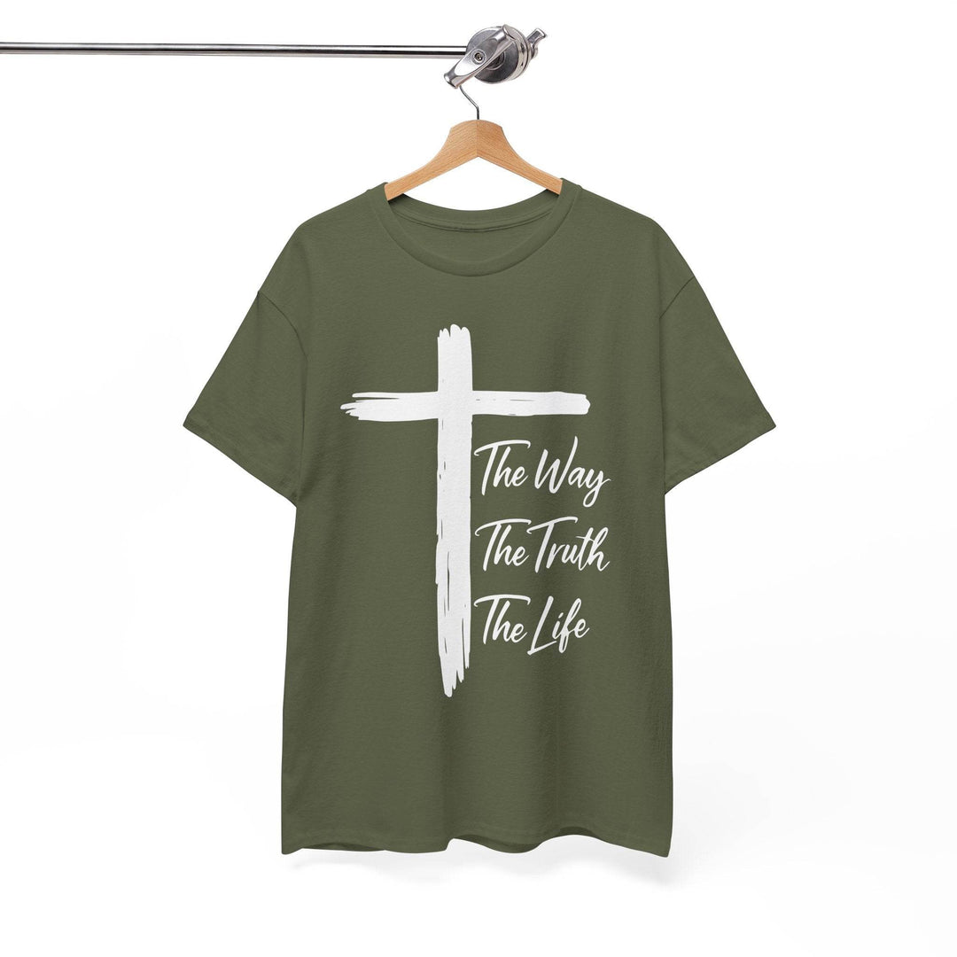 Faith Inspired Christian T-Shirt with Cross - Gutsy Garb