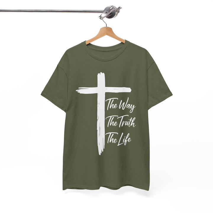 Faith Inspired Christian T-Shirt with Cross - Gutsy Garb