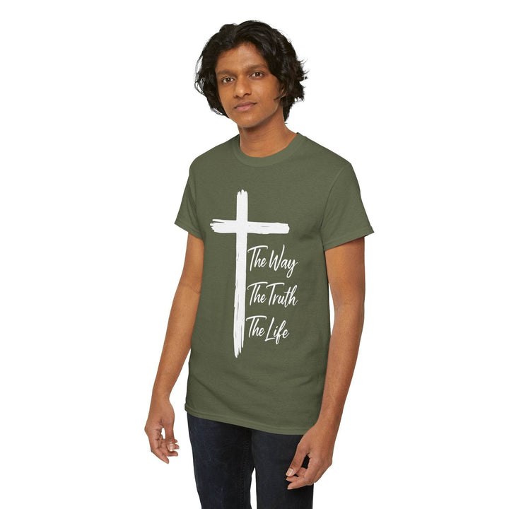 Faith Inspired Christian T-Shirt with Cross - Gutsy Garb