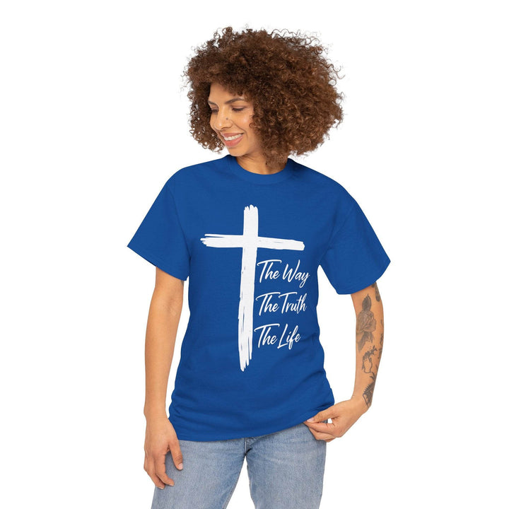 Faith Inspired Christian T-Shirt with Cross - Gutsy Garb