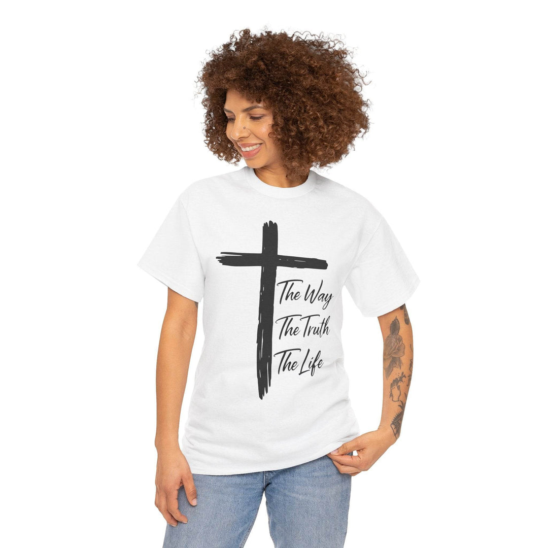 Faith Inspired Christian T-Shirt with Cross - Gutsy Garb