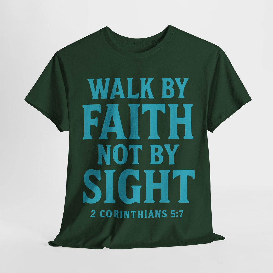 Walk Faith Tee Faith Inspired Motivational T-Shirt - Gutsy Garb
