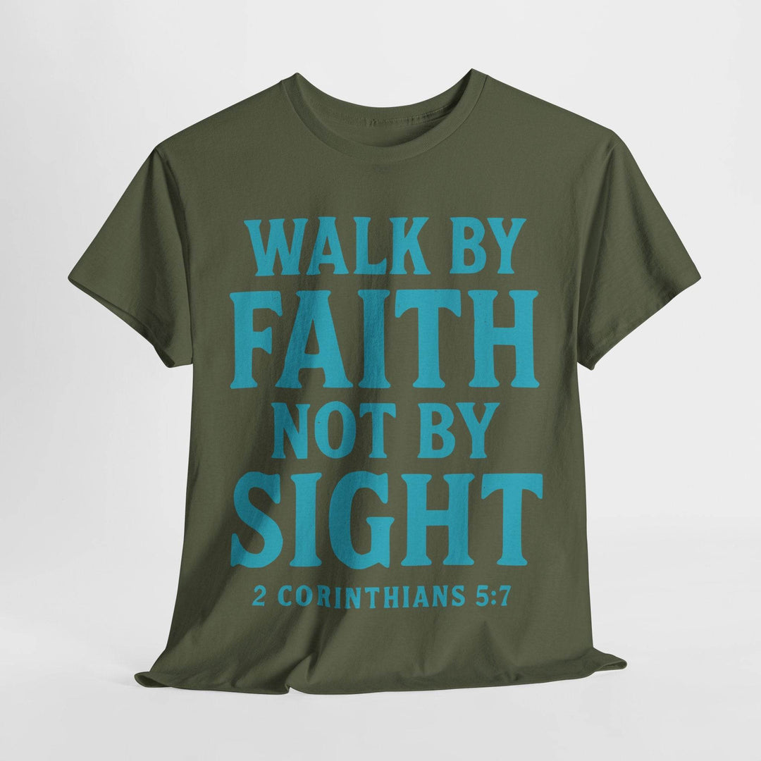 Walk Faith Tee Faith Inspired Motivational T-Shirt - Gutsy Garb