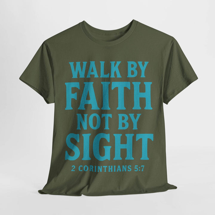 Walk Faith Tee Faith Inspired Motivational T-Shirt - Gutsy Garb