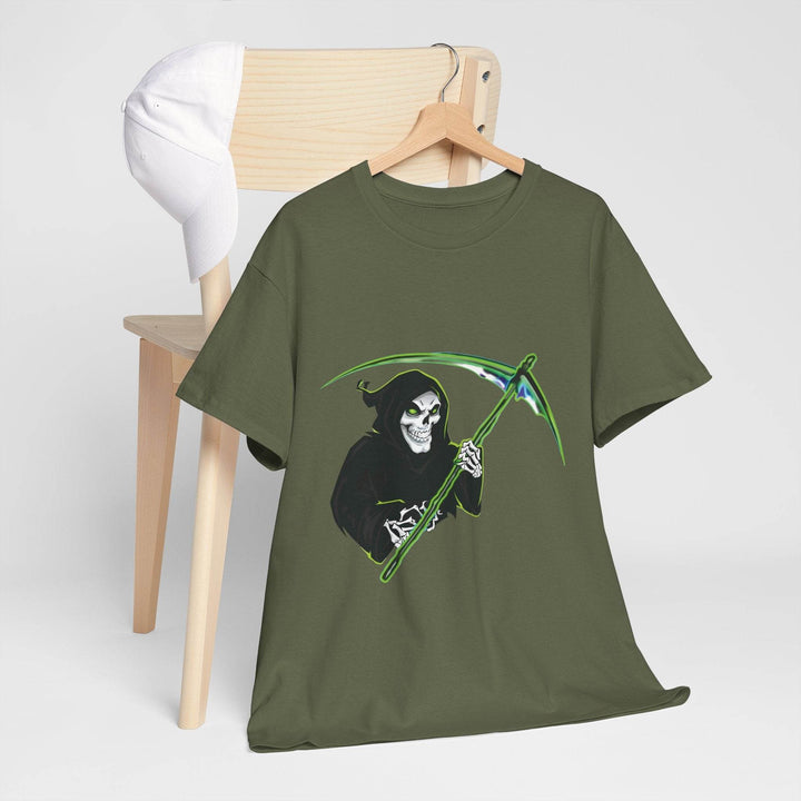 Gothic Grim Reaper T-Shirt - Neon Green - Gutsy Garb
