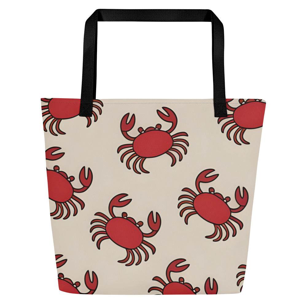 Cute Crab Beach Tote for Women - Stylish & Durable - Gutsy Garb