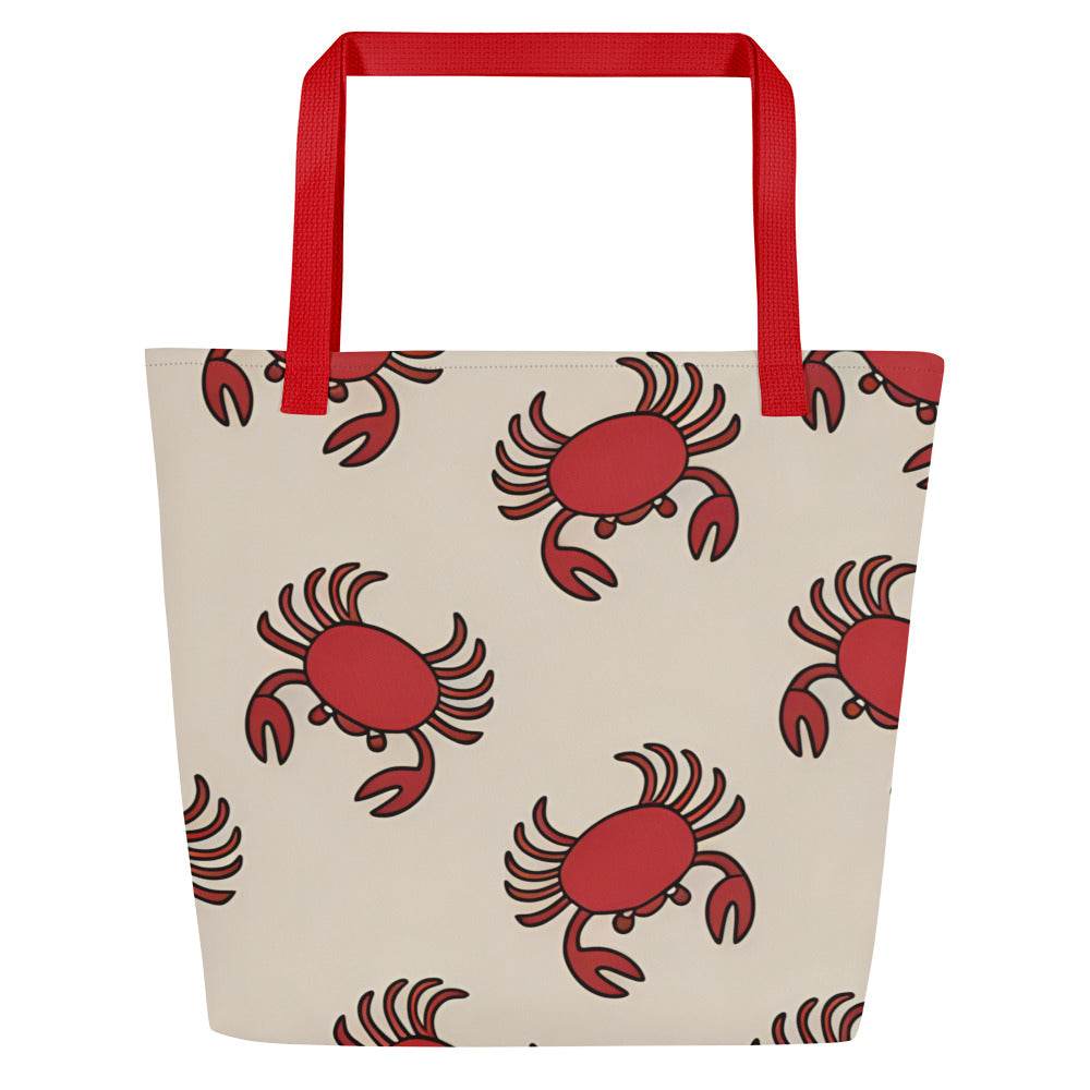 Cute Crab Beach Tote for Women - Stylish & Durable - Gutsy Garb