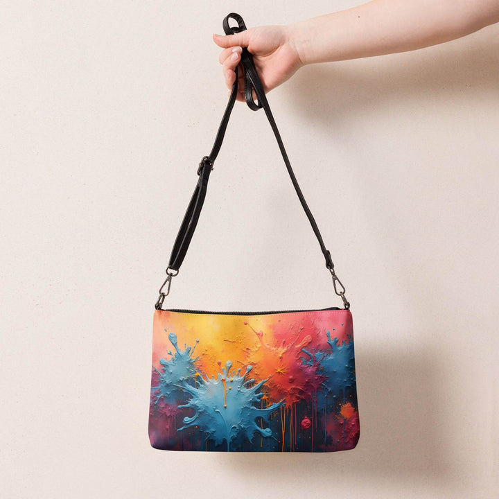 Graffiti Crossbody Bag with Vibrant Design - Gutsy Garb