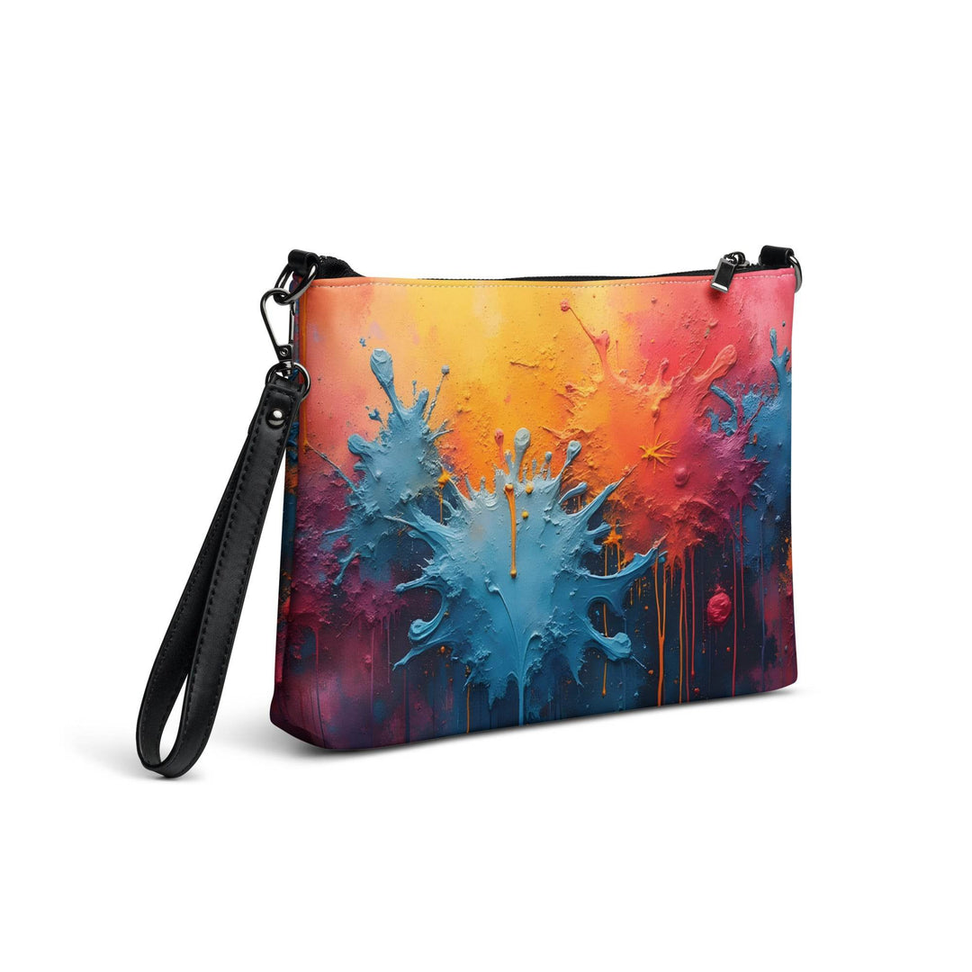 Graffiti Crossbody Bag with Vibrant Design - Gutsy Garb