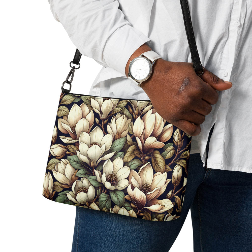 Gutsy Garb Magnolia Print Purse with Wrist Strap - Gutsy Garb